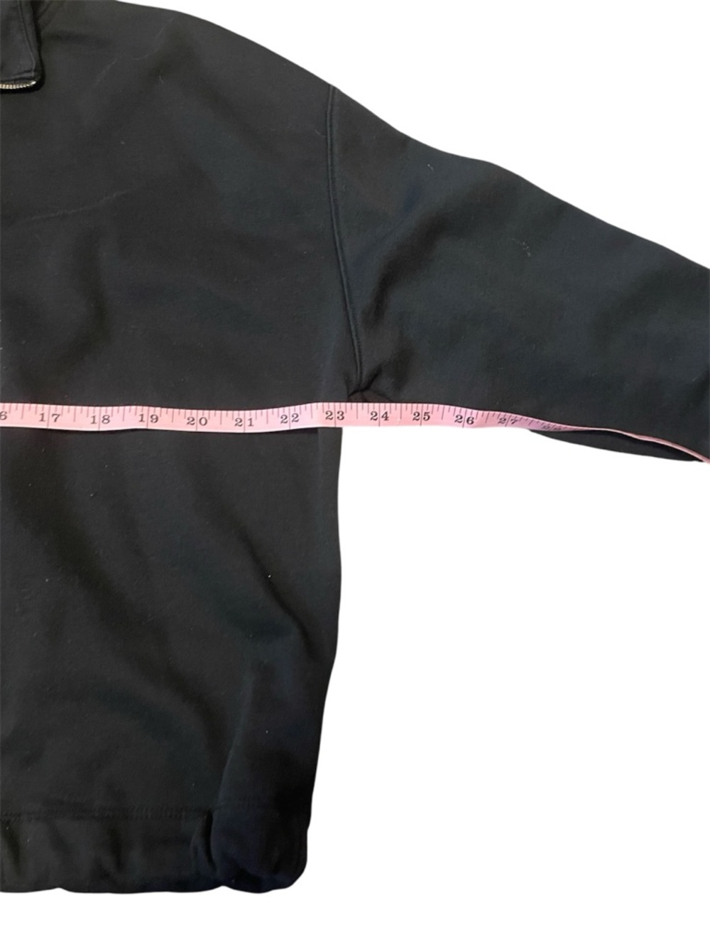 Old Navy Women’s  Black Quarter Zip Pullover Sweatshirt Size Medium - Picture 3 of 6